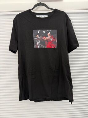 Off-White Black Graphic Crewneck T-Shirt